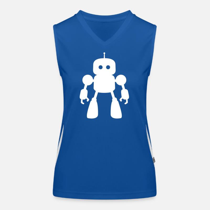 Robots – Intelligence artificielle Conception de science-fiction Débardeur respirant contrasté Femme