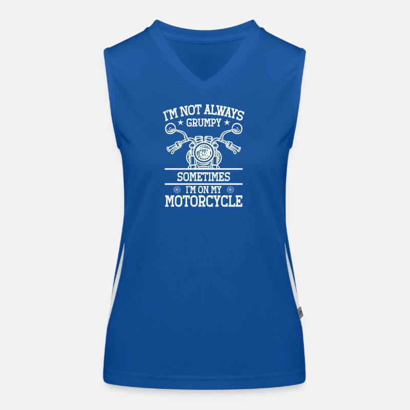 I'm not always grumpy – motorcycle Women's Functional Contrast Tank Top