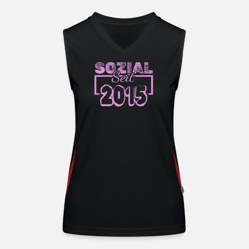 Social Pink since 2013 Women's Functional Contrast Tank Top