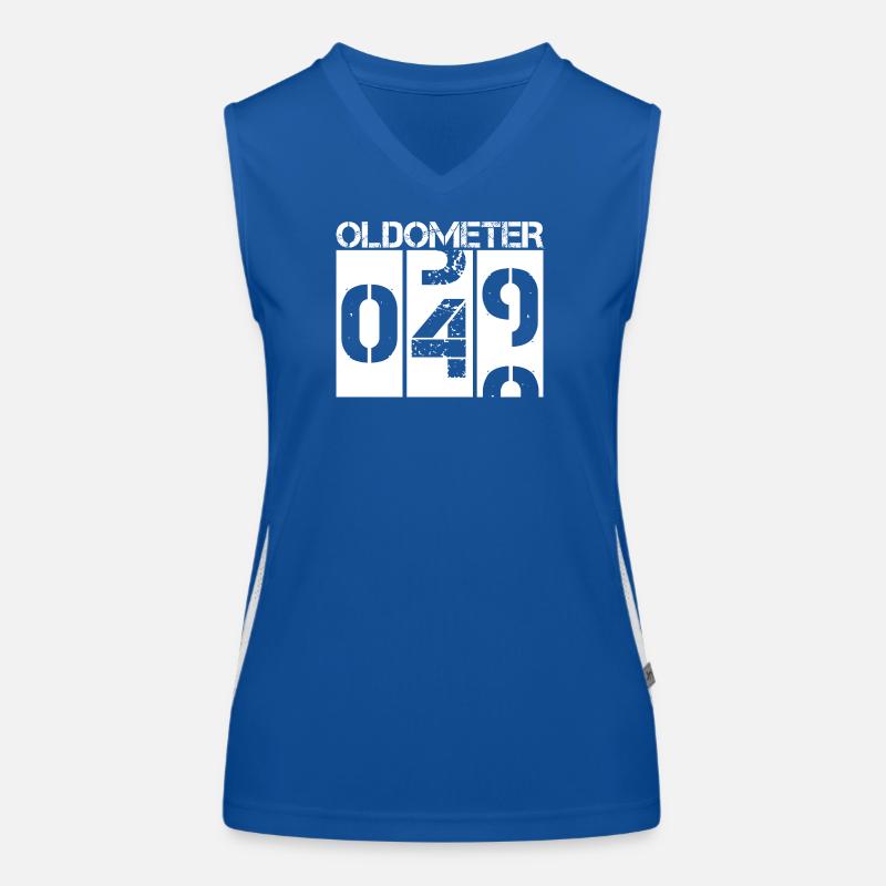 Oldometer 49 à 50 Illustrations drôles pour le 50e anniversaire Débardeur respirant contrasté Femme