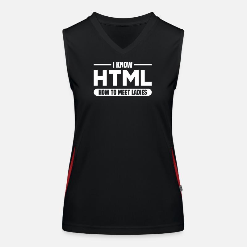 Programmation HTML d’humour disant Débardeur respirant contrasté Femme
