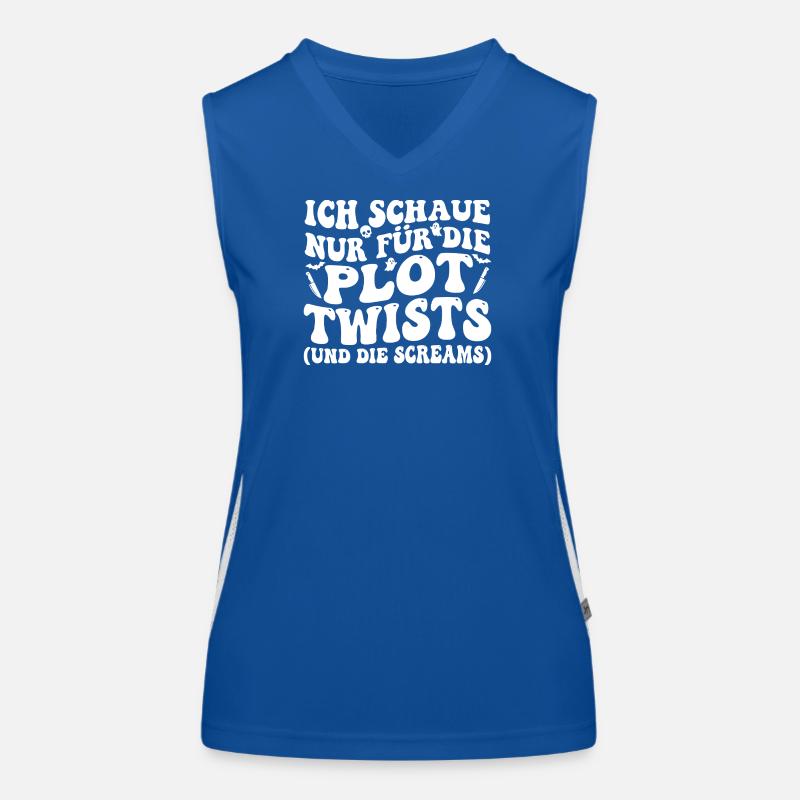 I'm only looking for the plot twists Women's Functional Contrast Tank Top