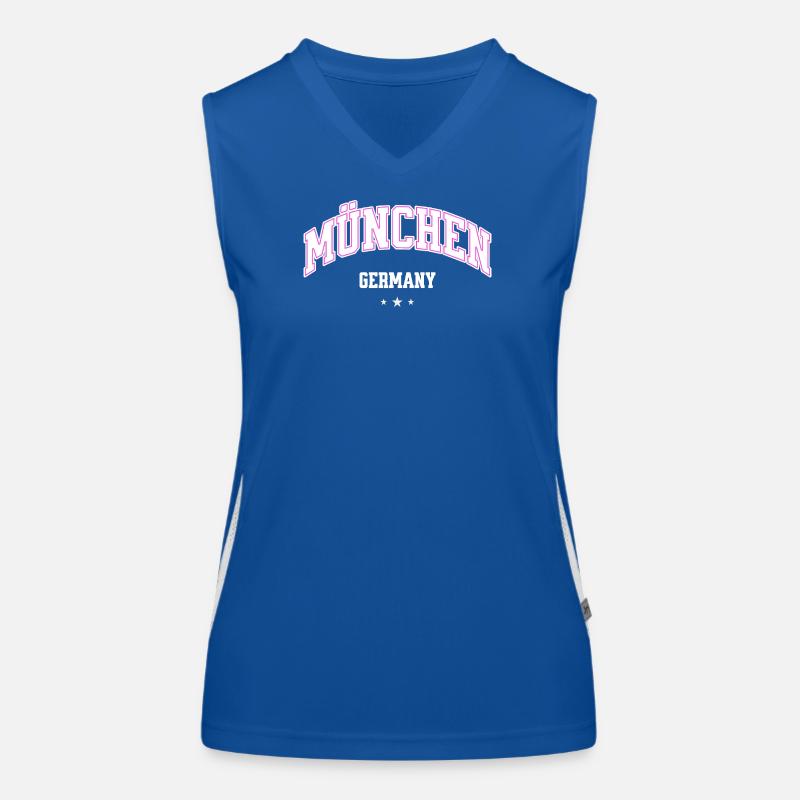 München Neonbogen Flair Funktionelles Kontrast-Tank Top für Frauen