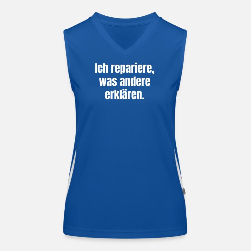 I fix what others explain Women's Functional Contrast Tank Top
