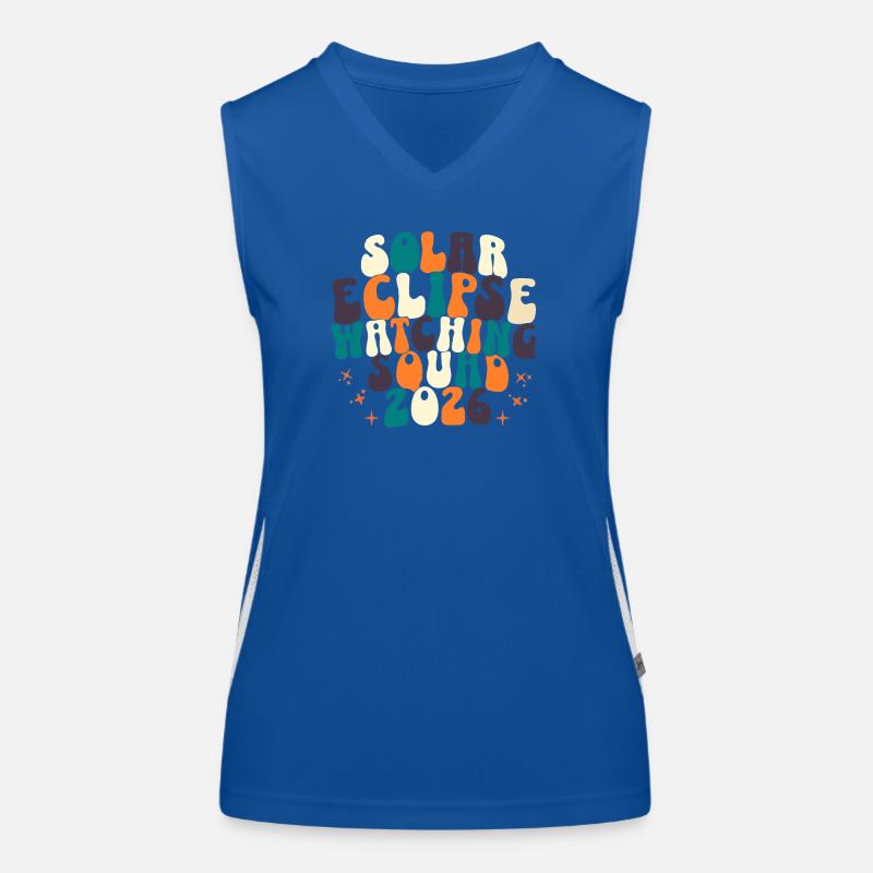 Solar Eclipse Watching Squad 2026 Funktionelles Kontrast-Tank Top für Frauen