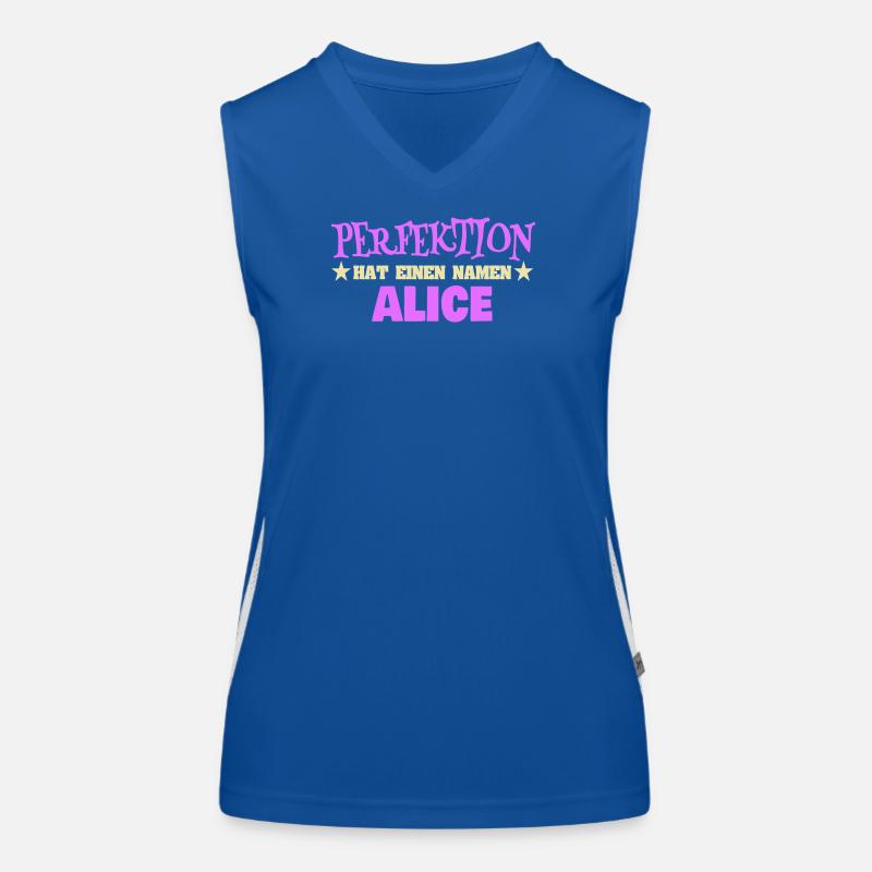 First name Alice Women's Functional Contrast Tank Top