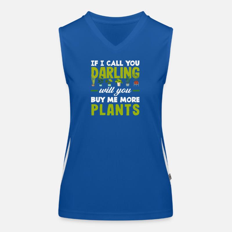 Tu veux m’acheter plus de plantes ? Débardeur respirant contrasté Femme