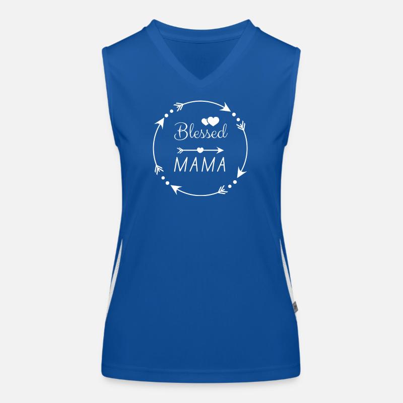 Gesegnete Mama - christliches Muttertags-Geschenk Women's Functional Contrast Tank Top