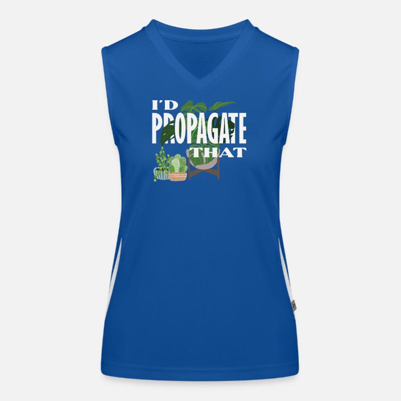 I Propagate That Plant Lover Funktionelles Kontrast-Tank Top für Frauen