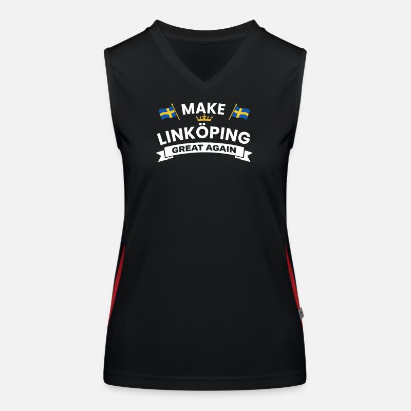 Linköping Une cohésion plus forte Débardeur respirant contrasté Femme