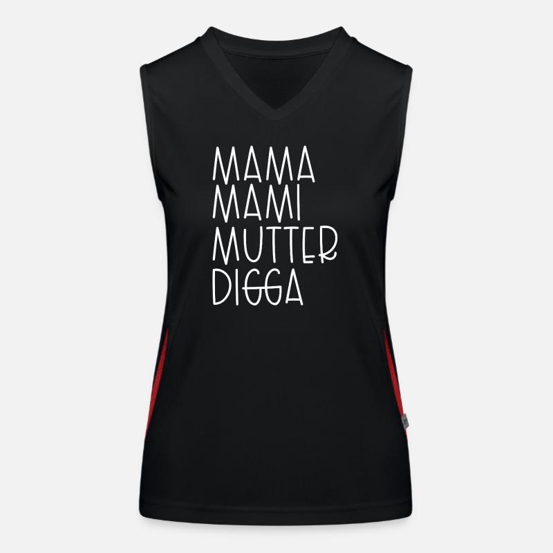 Maman Maman Maman Digga Débardeur respirant contrasté Femme