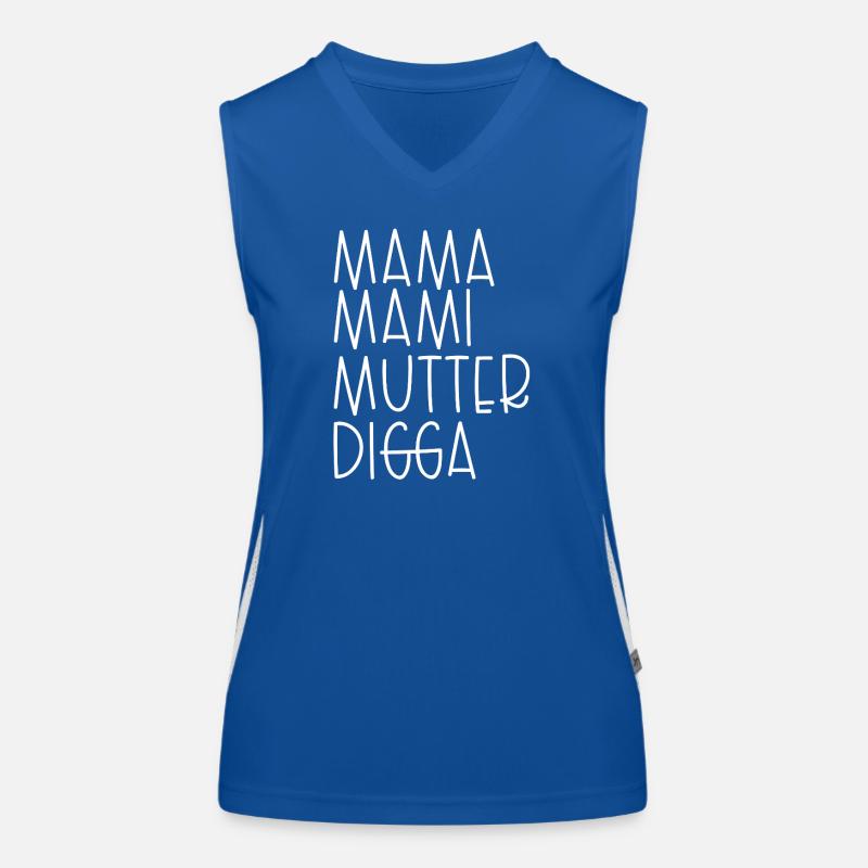 Mama Mami Mutter Digga Funktionelles Kontrast-Tank Top für Frauen