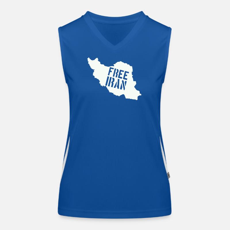 Iran Freedom Free Iran Women's Functional Contrast Tank Top