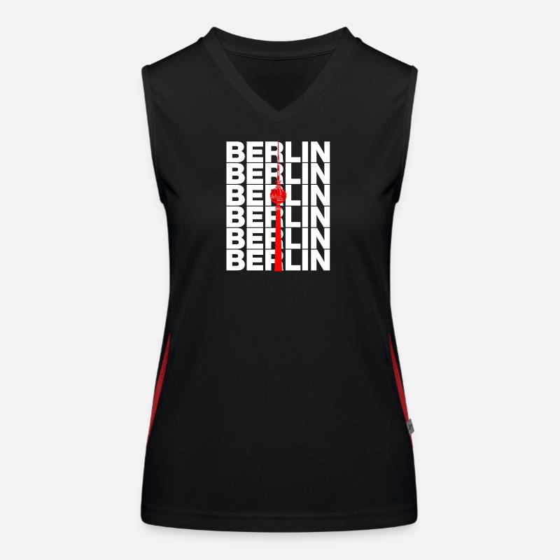 TOUR DE TÉLÉVISION DE BERLIN, ALEX POINT DE REPÈRE DIT EST BERLIN Débardeur respirant contrasté Femme