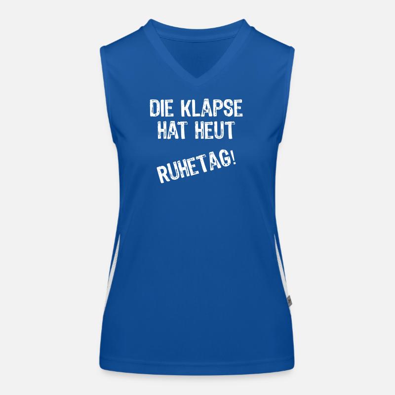Die Klapse hat heut Ruhetag Funktionelles Kontrast-Tank Top für Frauen