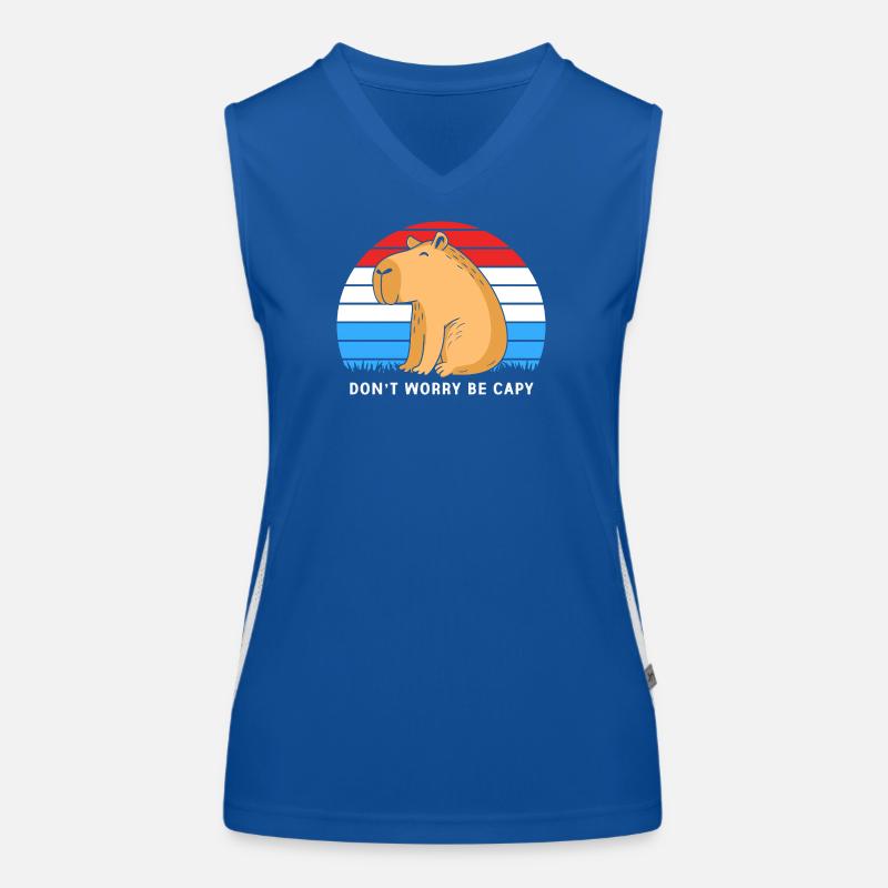 Capybara Funktionelles Kontrast-Tank Top für Frauen