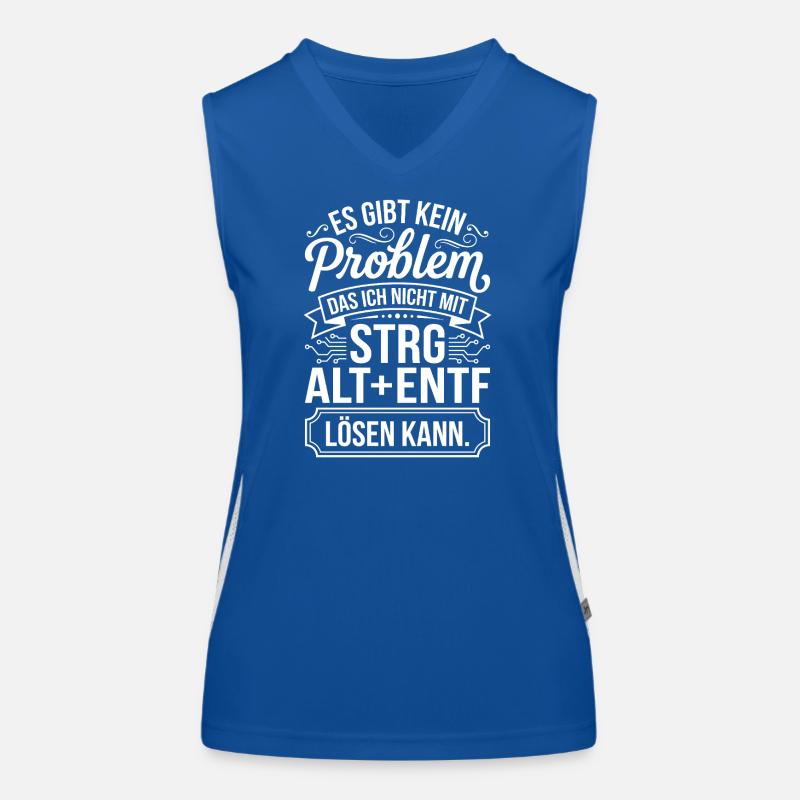 Kein Problem Mit Ctrl Alt Entf Funktionelles Kontrast-Tank Top für Frauen