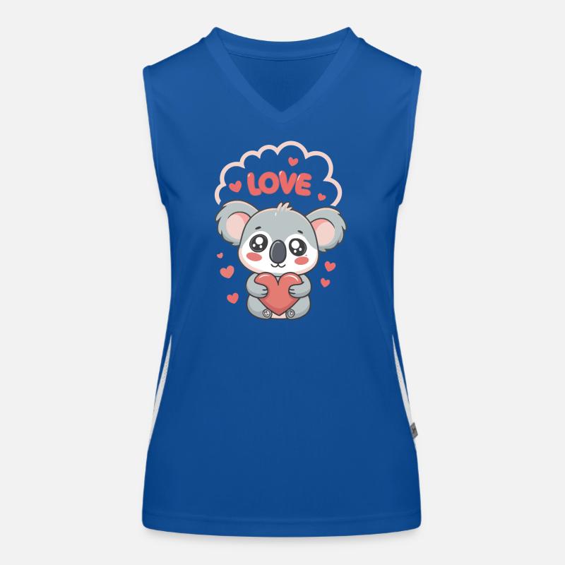 Koala Cœur Love Doux Débardeur respirant contrasté Femme