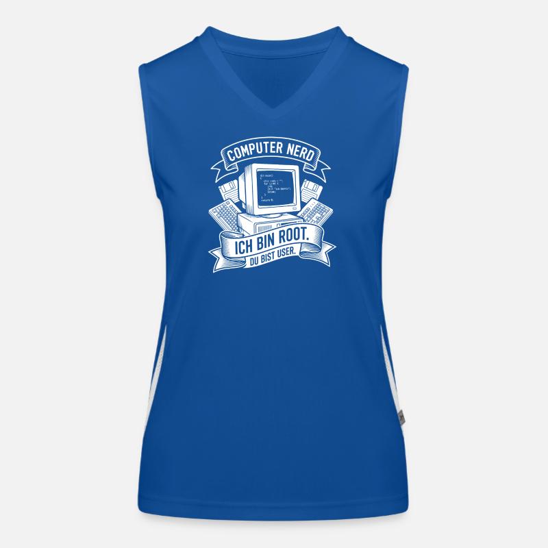 Ich bin Root Computer Nerd Funktionelles Kontrast-Tank Top für Frauen
