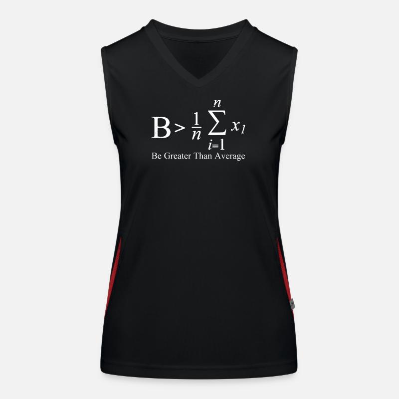 Be Greater Than Average Women's Functional Contrast Tank Top