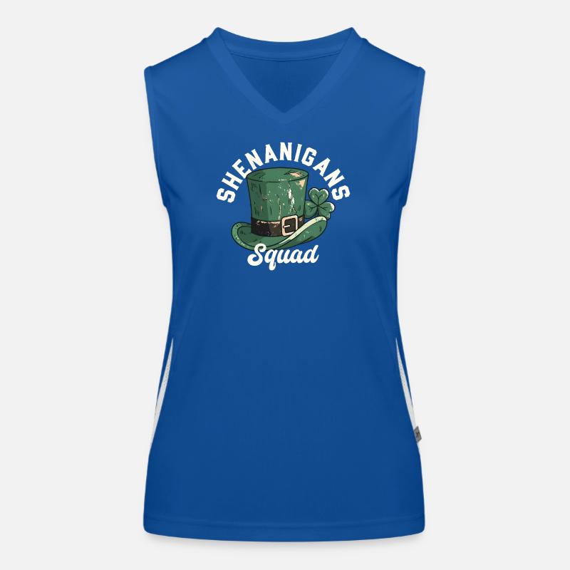 Shenanigans Squad Leprechaun-Hut Funktionelles Kontrast-Tank Top für Frauen