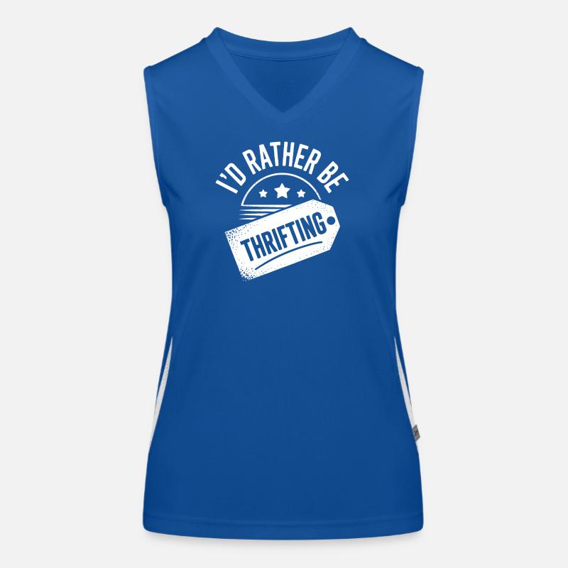 I'd Rather Be Thrifting Women's Functional Contrast Tank Top