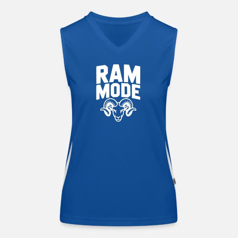 RAM-Modus Funktionelles Kontrast-Tank Top für Frauen