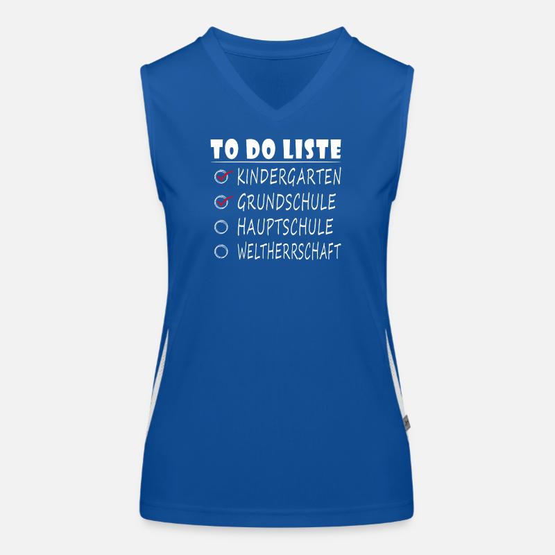 Lehrer Hauptschule Abschiedsgeschenk Abschied Funktionelles Kontrast-Tank Top für Frauen