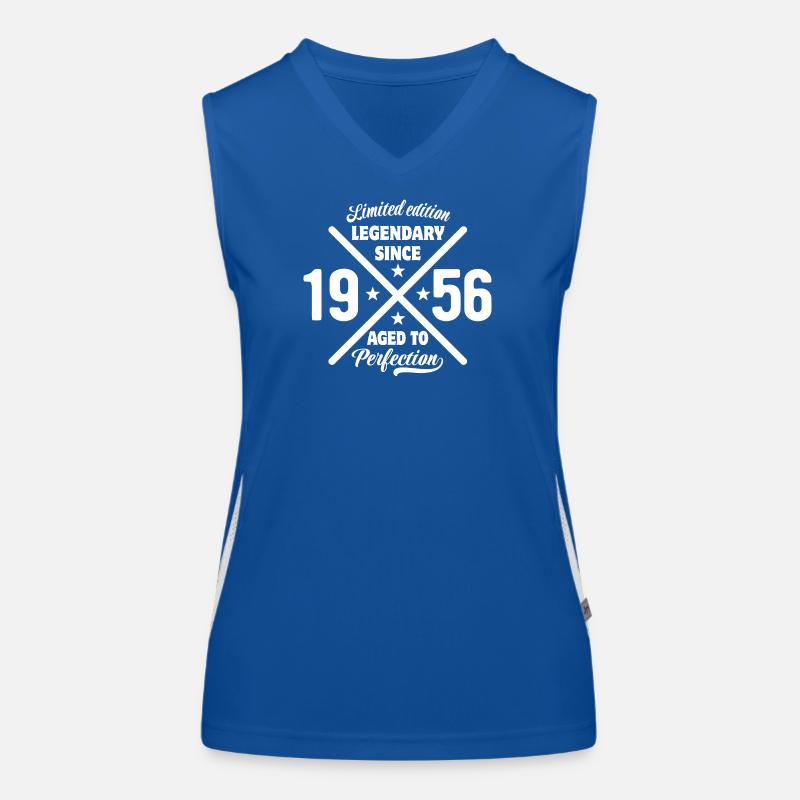 Limited Edition 1956 | Geburtstag Geschenk Funktionelles Kontrast-Tank Top für Frauen