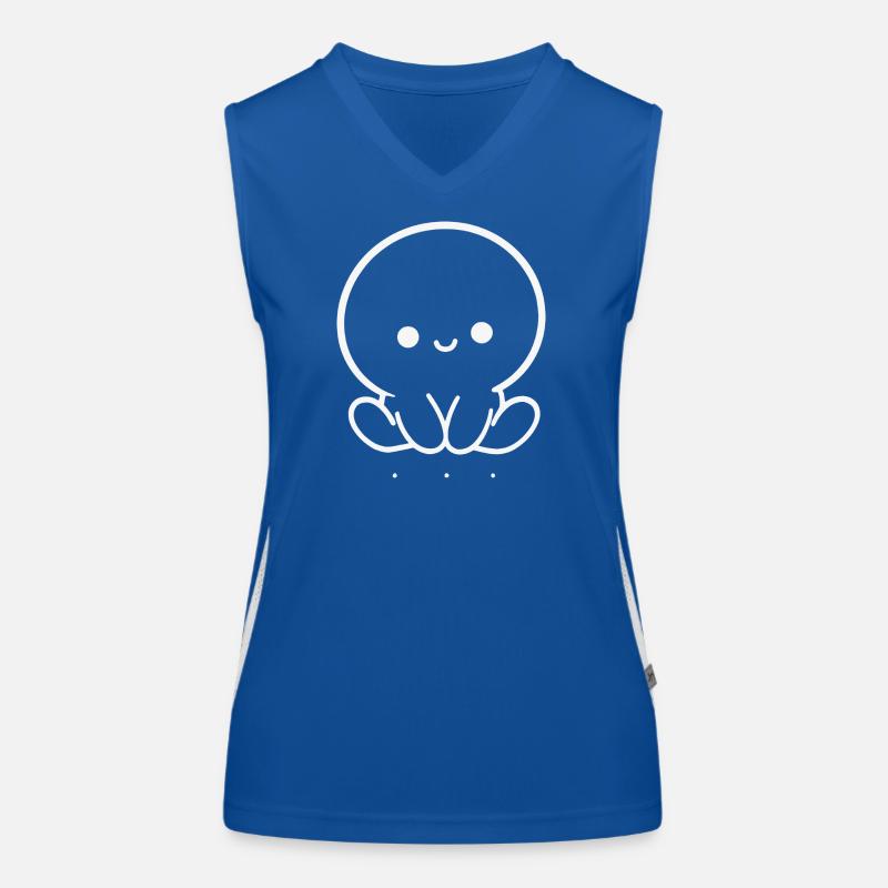 Chibi Ocean Buddy Women's Functional Contrast Tank Top