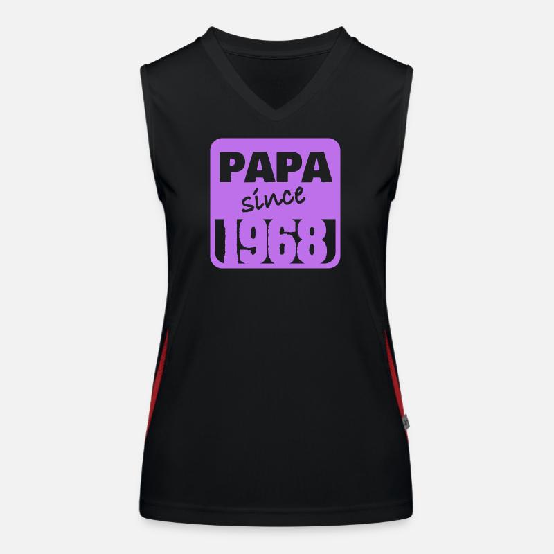 Papa 1968 Débardeur respirant contrasté Femme