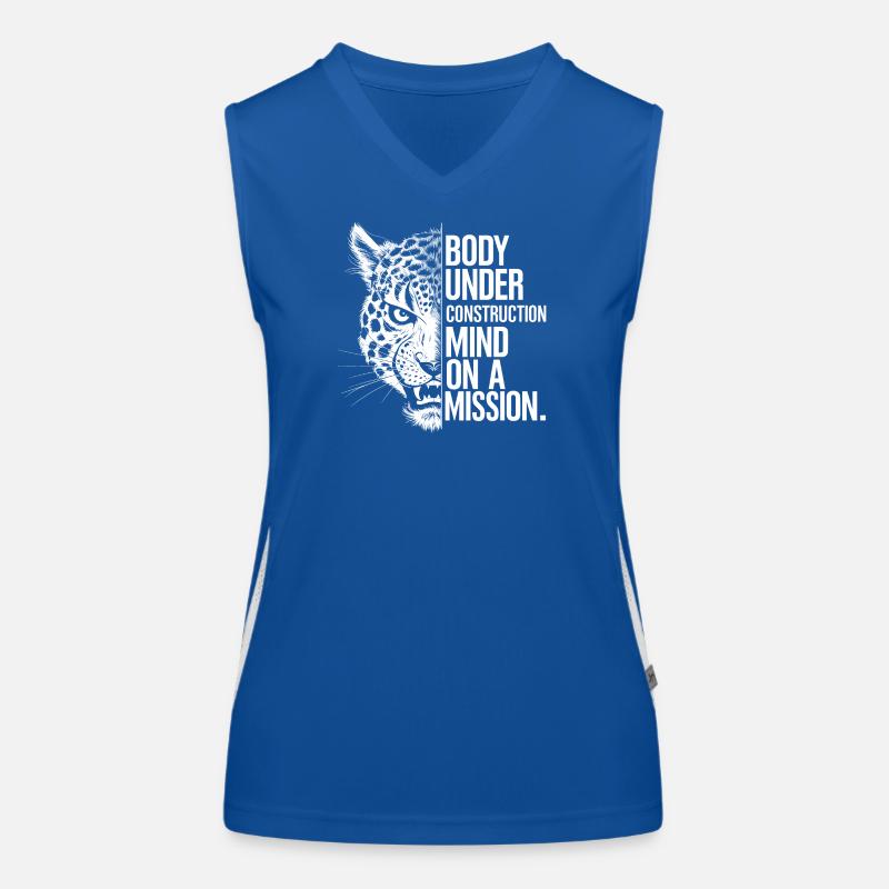 Citation de Body Under Construction Gym Débardeur respirant contrasté Femme
