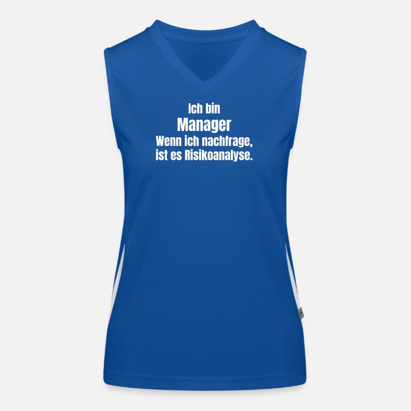 I am a Risk Analysis Manager Women's Functional Contrast Tank Top
