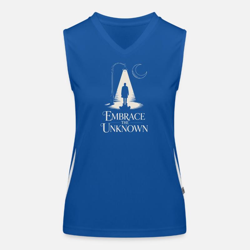 Moonlit Path: Embrace the Unknown Women's Functional Contrast Tank Top