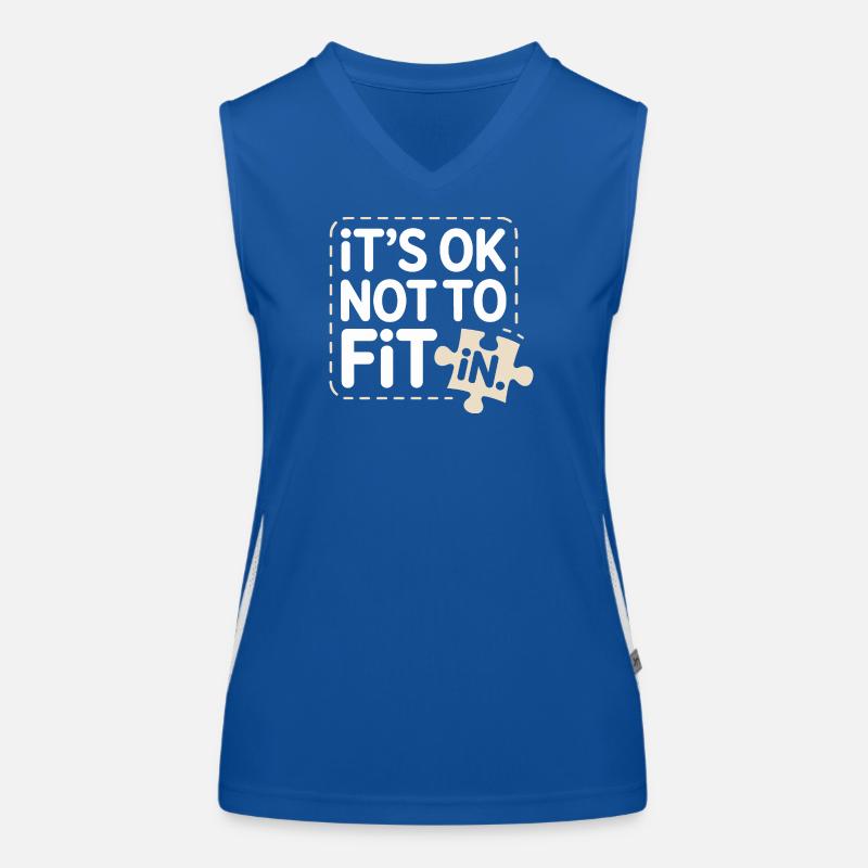 C’est normal de ne pas s’intégrer à la motivation de l’individualité Débardeur respirant contrasté Femme