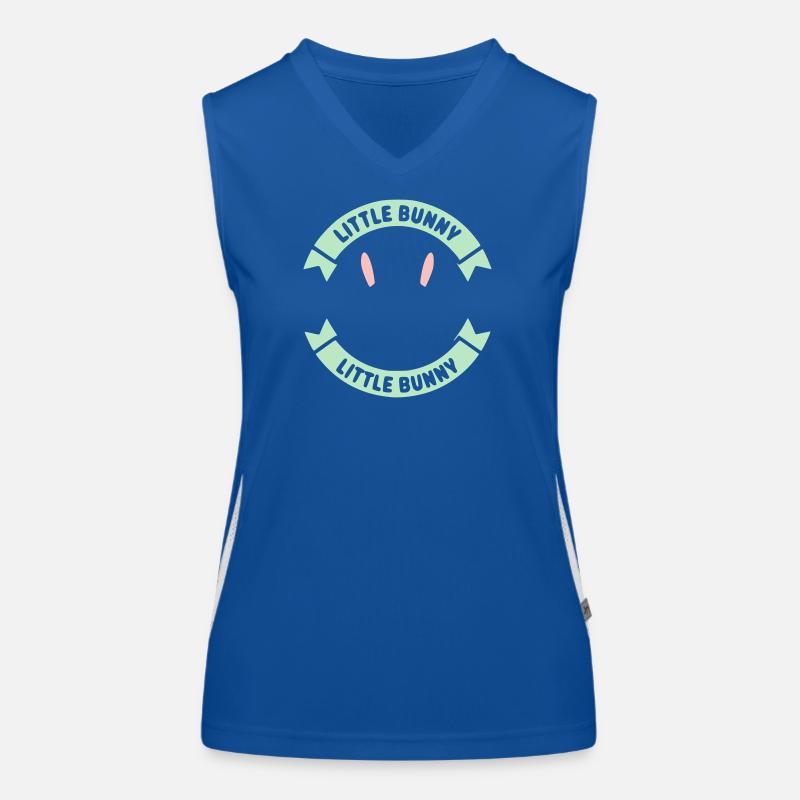 Badge du logo du petit lapin Mignon Débardeur respirant contrasté Femme