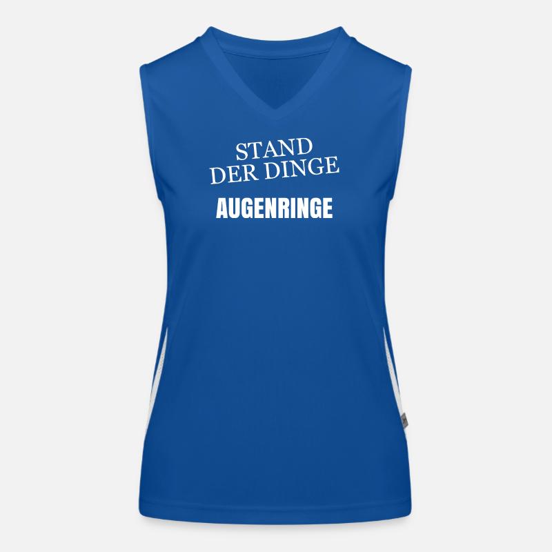 Stand der Dinge Augenringe Funktionelles Kontrast-Tank Top für Frauen
