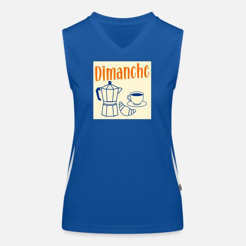 Sunday Coffee Croissant Women's Functional Contrast Tank Top