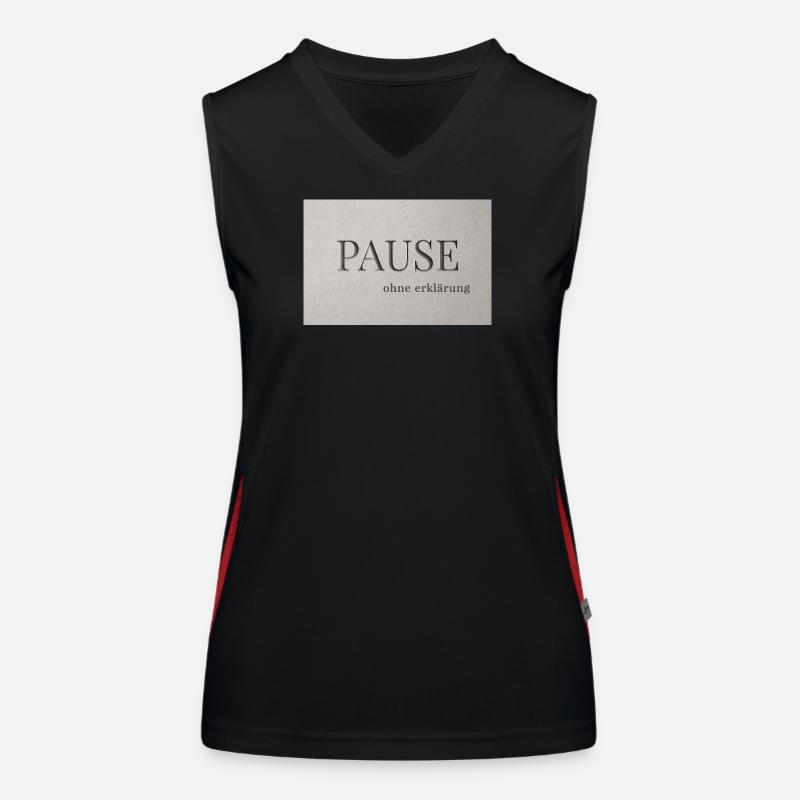 Pause – sans explication Débardeur respirant contrasté Femme