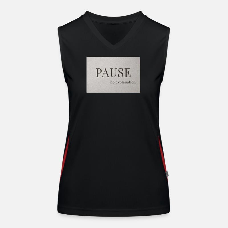 PAUSE – ingen forklaring Funktionel kontrast tanktop til damer