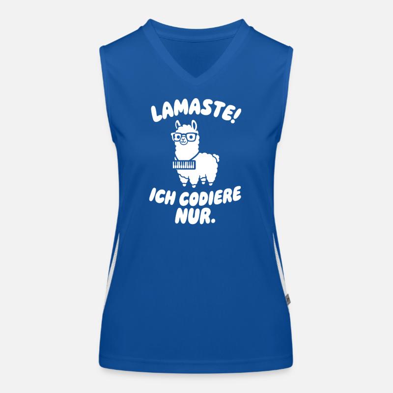 LamaSte: Ich Codiere Nur Funktionelles Kontrast-Tank Top für Frauen