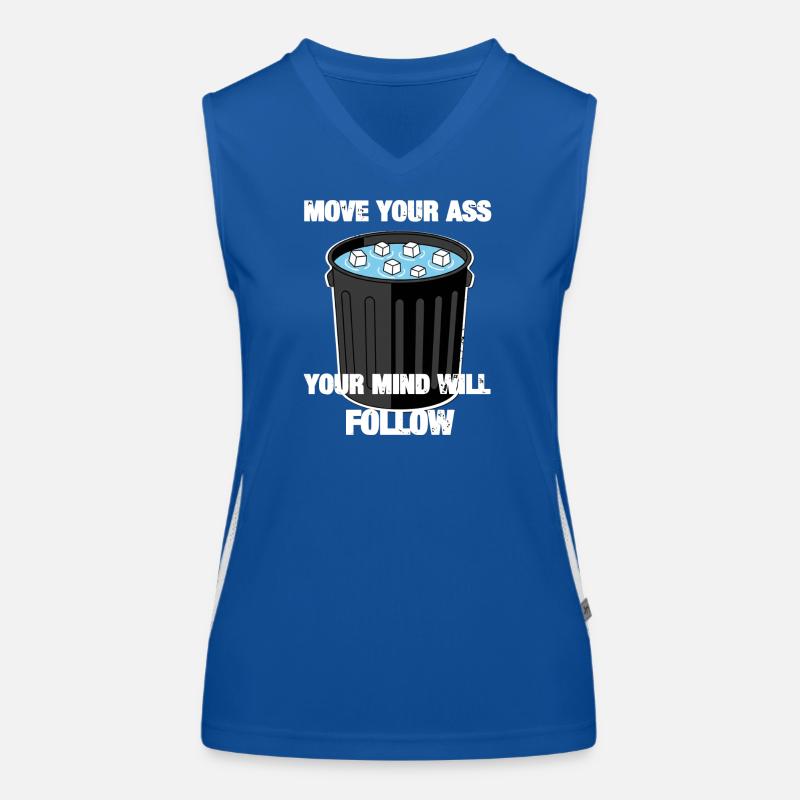 Move Your Ass Funktionelles Kontrast-Tank Top für Frauen