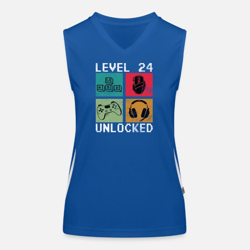 Level 24 freigeschaltet Funktionelles Kontrast-Tank Top für Frauen