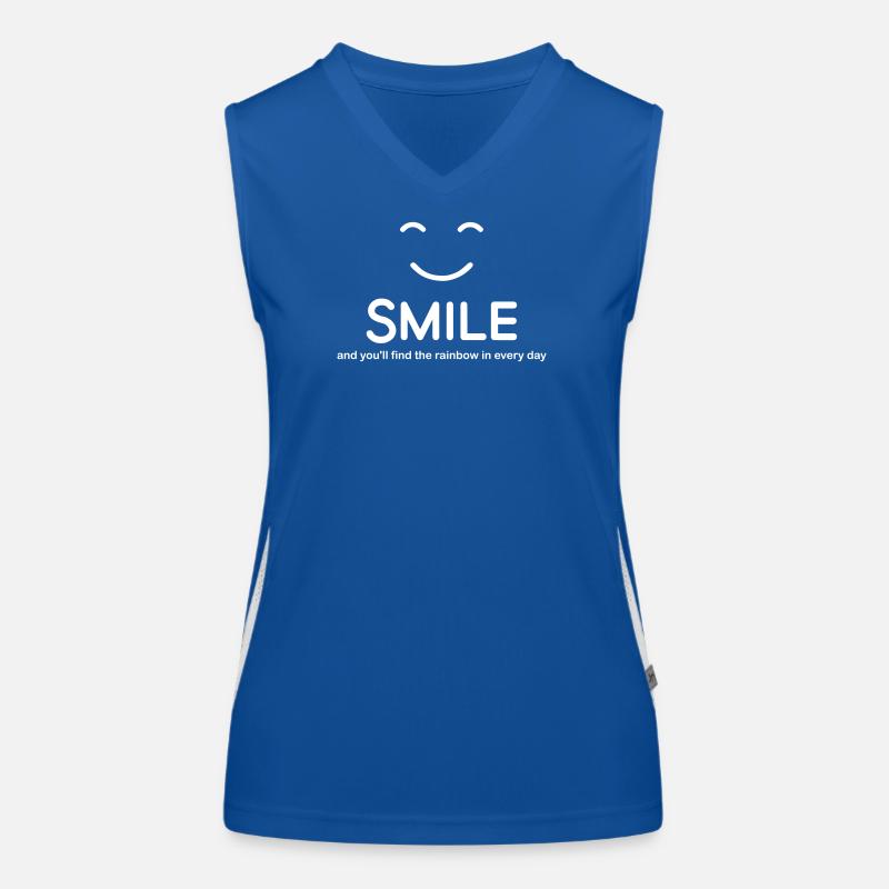 sourire Débardeur respirant contrasté Femme