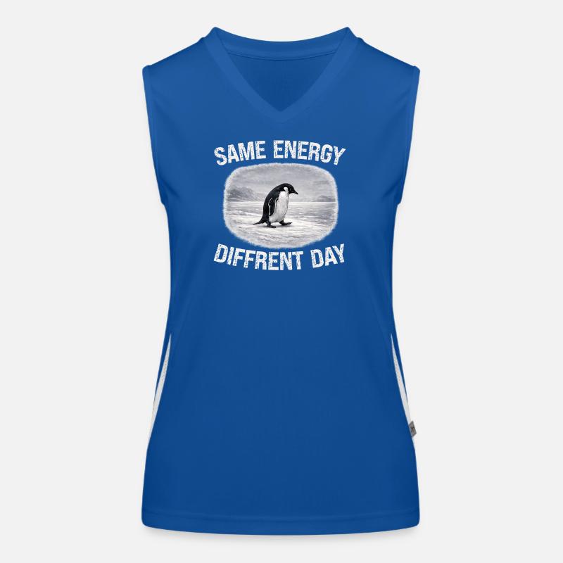 Same Energy Diffrent Day Funktionelles Kontrast-Tank Top für Frauen