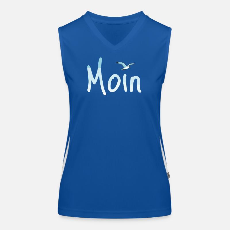 Moin Möwe Funktionelles Kontrast-Tank Top für Frauen