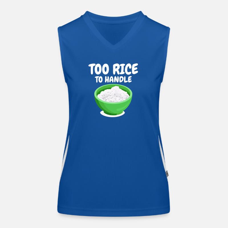 Rice Lover Chef Cooking Gift Women's Functional Contrast Tank Top