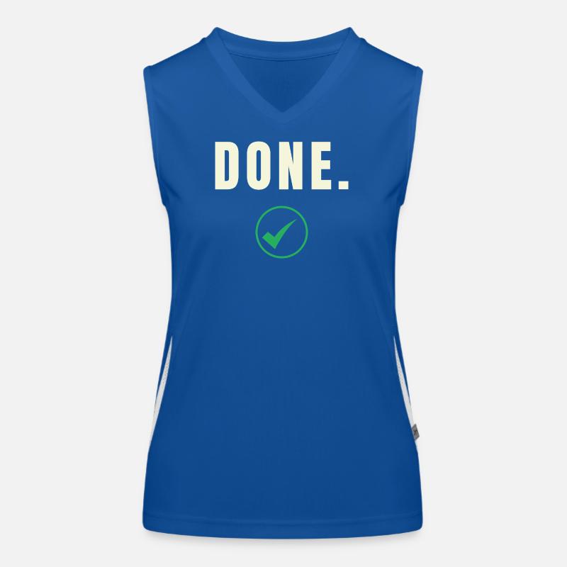 DONE. Success Edition – Minimalist Check-Des Women's Functional Contrast Tank Top