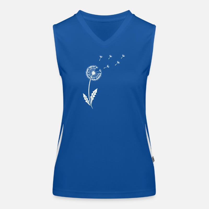 Dandelion - Minimalist Nature Design Women's Functional Contrast Tank Top