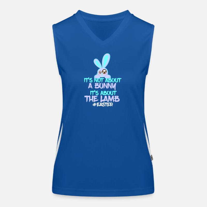 Oster Bunny vs Lamb Design Funktionelles Kontrast-Tank Top für Frauen